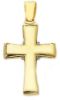 Picture of Flared Cross with knot Pendant gr 3,6 Bicolour yellow white solid Gold 18k Unisex Woman Man