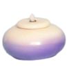 Immagine di Set 4 Lampade da altare tonde Mignon olio e cera liquida 7 cm ceramica Deruta colori liturgici